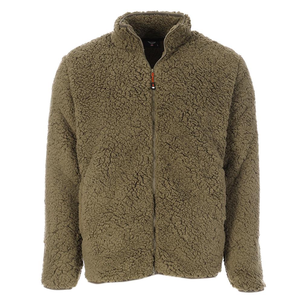 Paname Brothers Chaqueta Sherpa Caqui con Cremallera Completa para Hombre barato