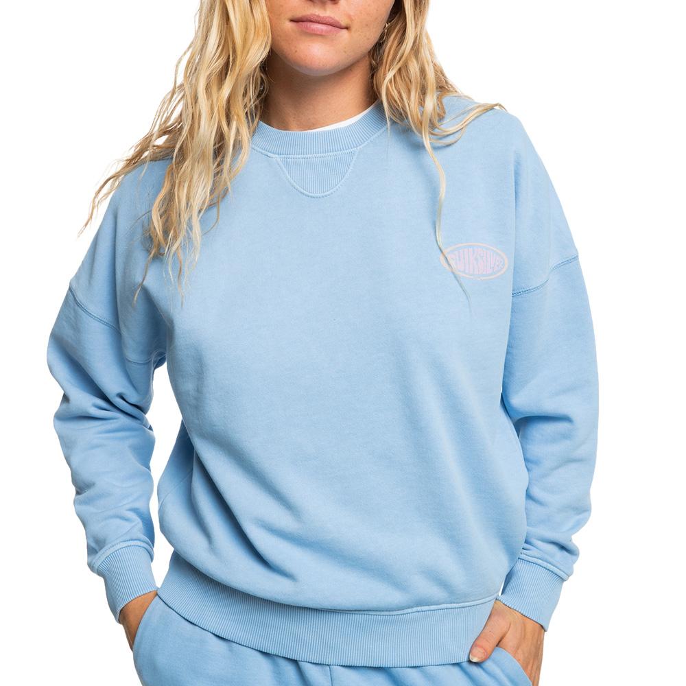 Sudadera azul para mujer Quiksilver Oversizedcr2 barato