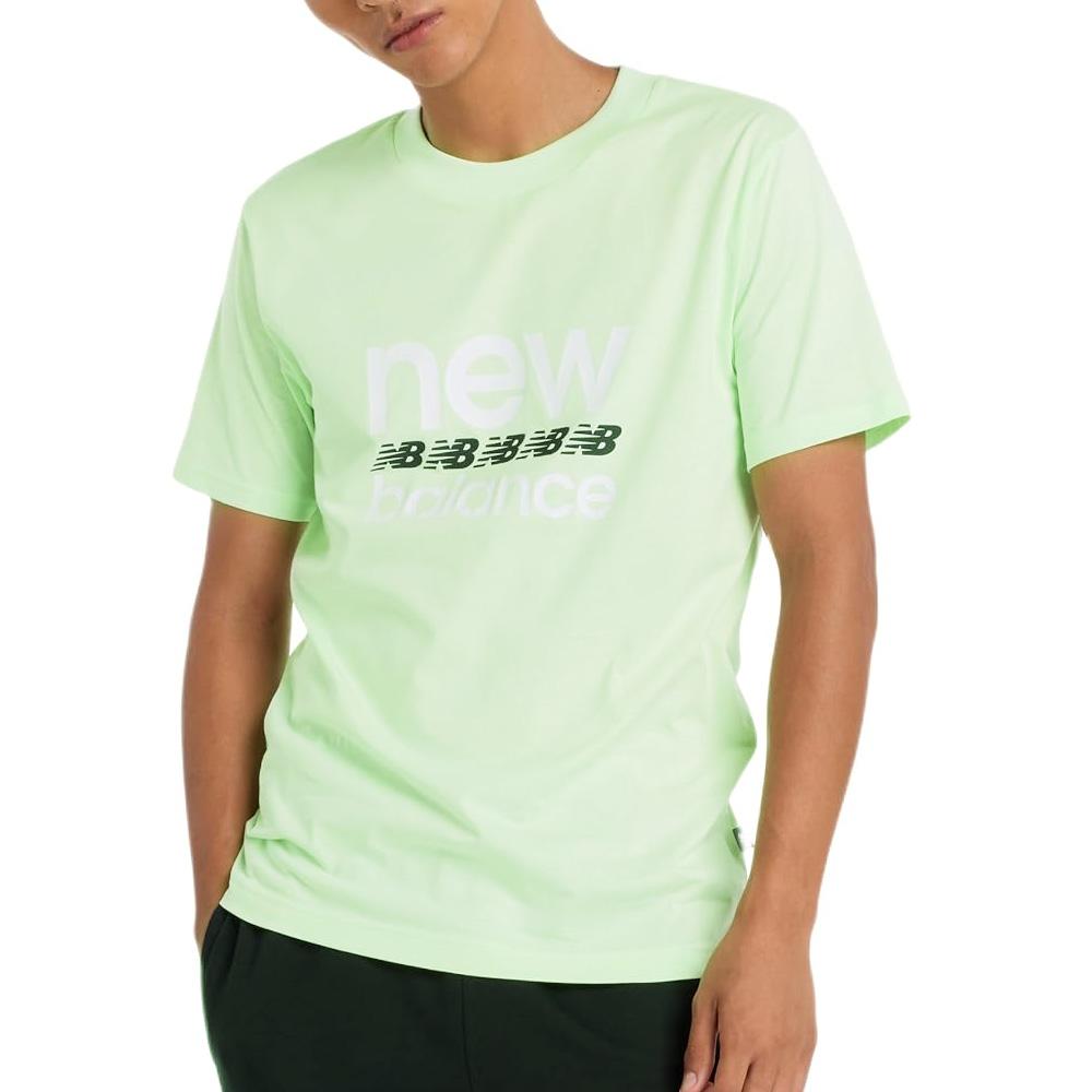 Camiseta verde para hombre New Balance Sport Essentials barato