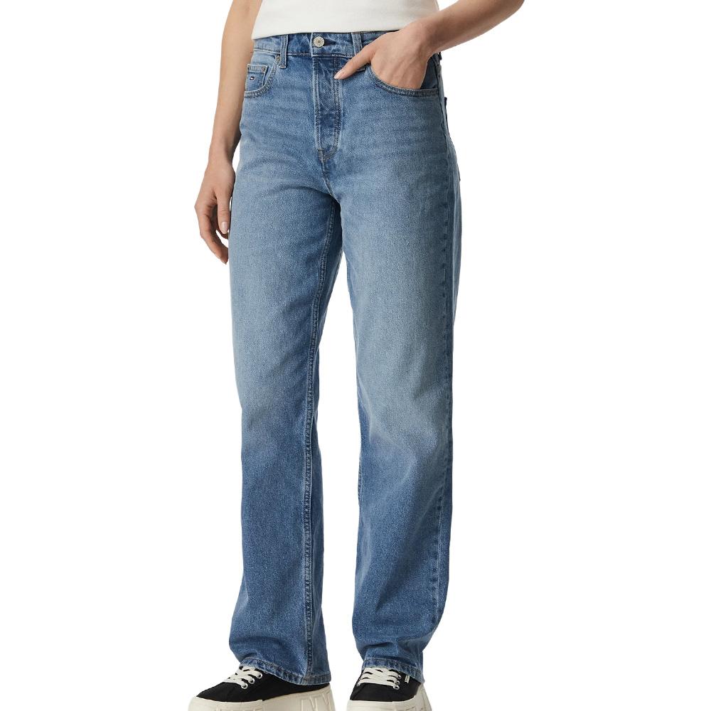 Hellblaue Straight-Fit-Jeans für Damen von Tommy Hilfiger, Modell „Layla“ günstig