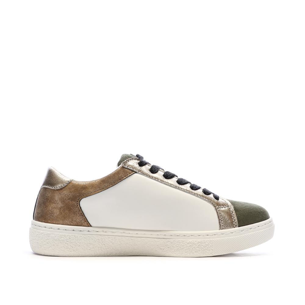 Weiße/camelfarbene Sneaker für Damen Only Star Ansicht 2
