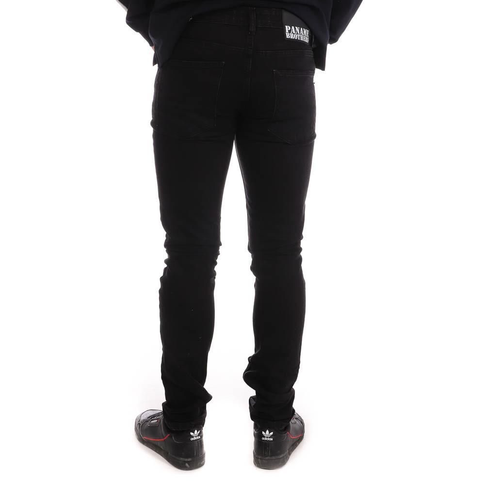 Schwarze Slim-Fit-Jeans für Männer Paname Brothers Jimmy Ansicht 2