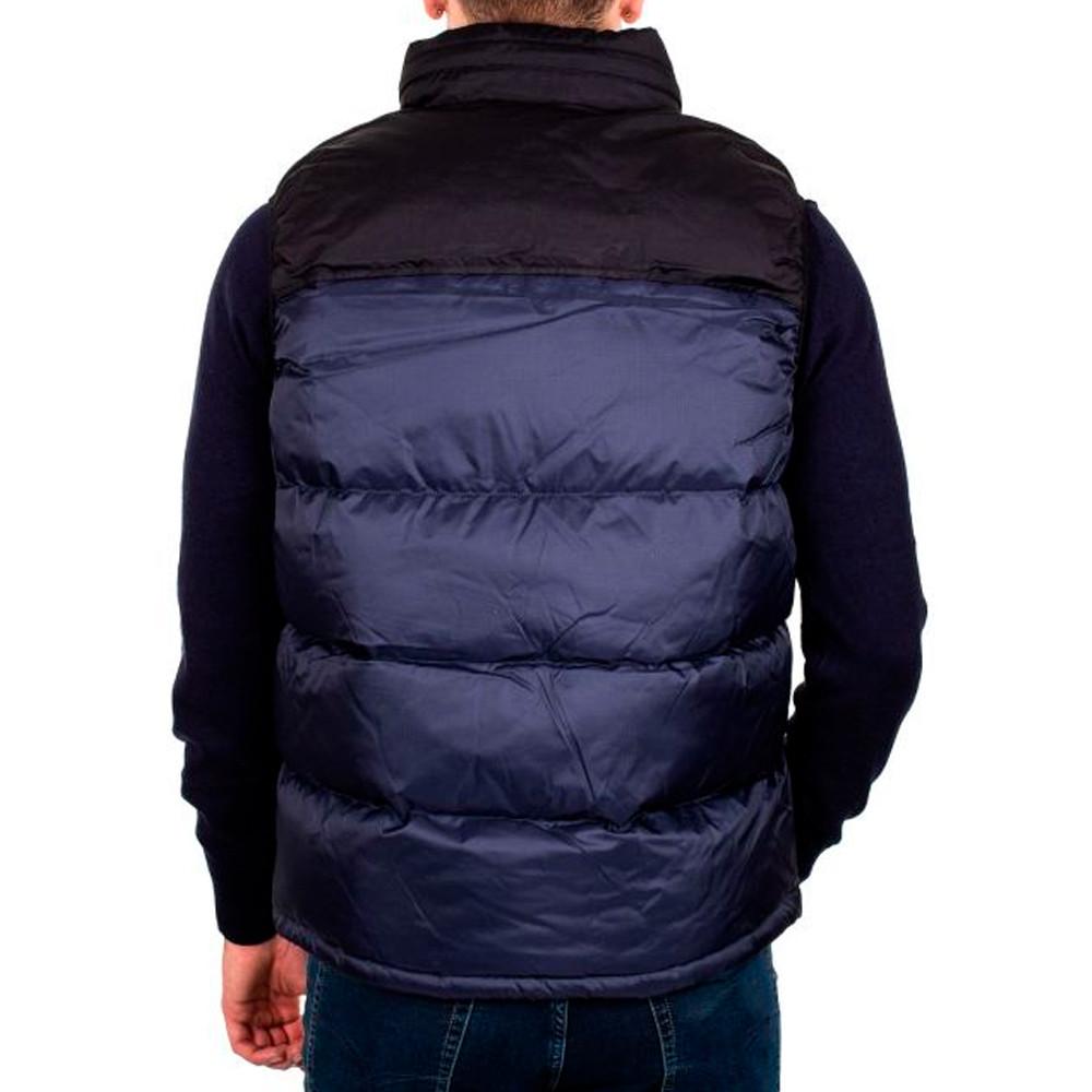 Men's navy sleeveless down jacket Schott Utahv Photo of the Espace des Marques %store% store - view of %key%