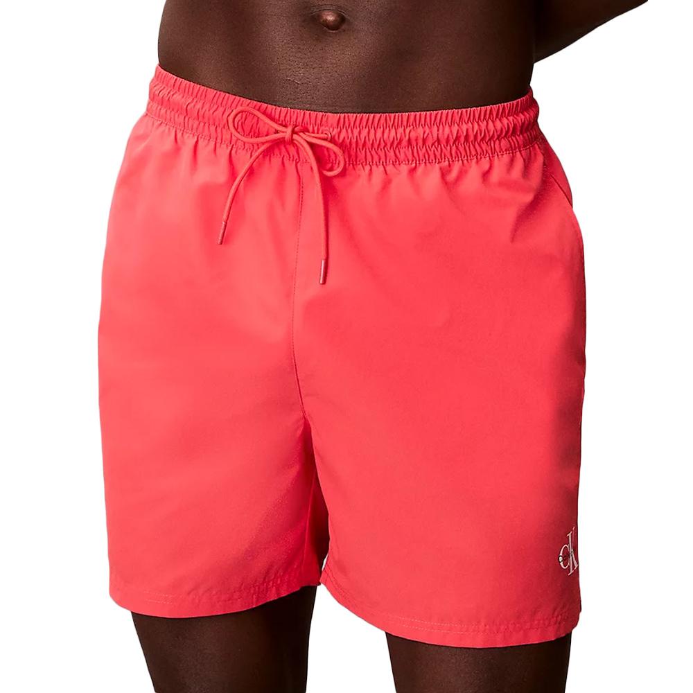 Bañador corto rosa para hombre de Calvin Klein Jeans con cordones barato
