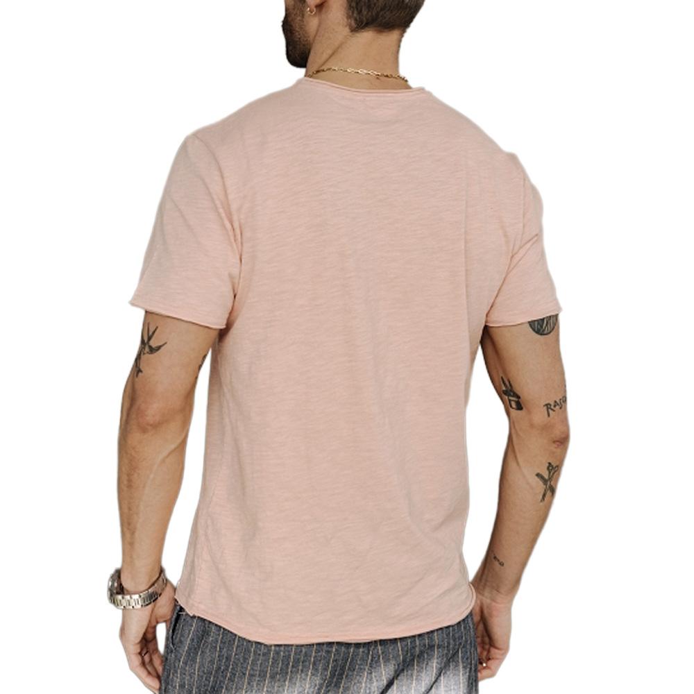 Camiseta rosa para hombre Leandro Kansas ver 2