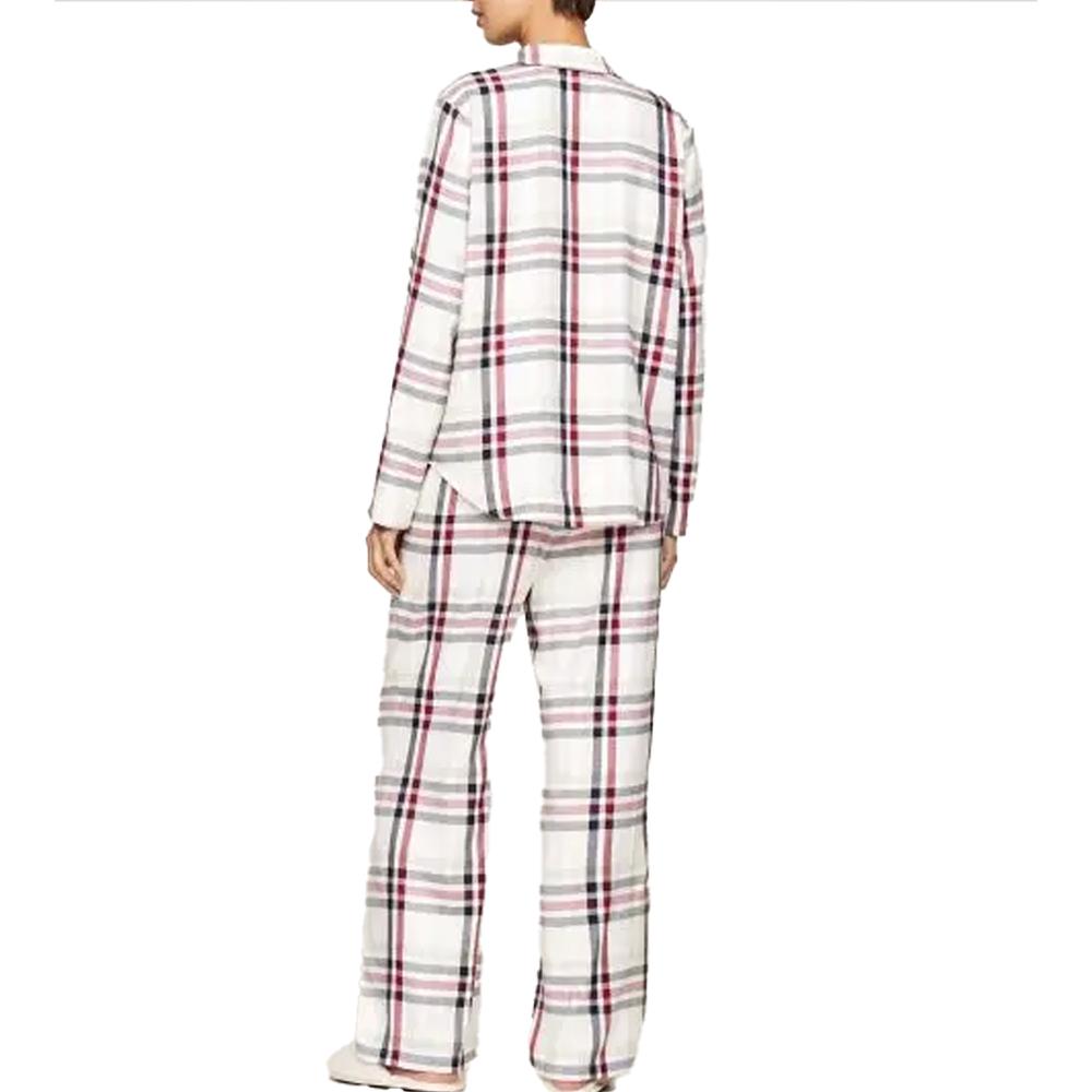 Weißer karierter Damenpyjama von Tommy Hilfiger Heritage Ansicht 2