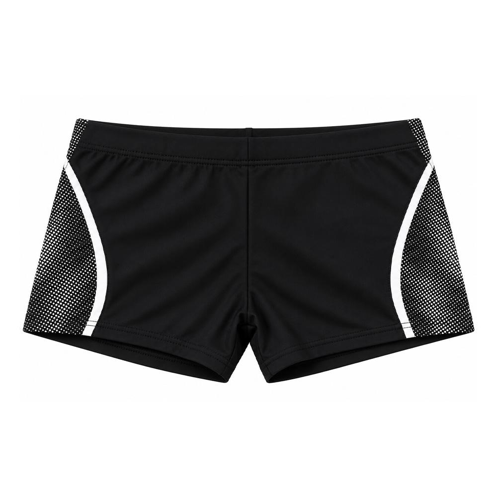 Boxer de bain Noir/Gris Homme Lagon Bleu Lucas pas cher
