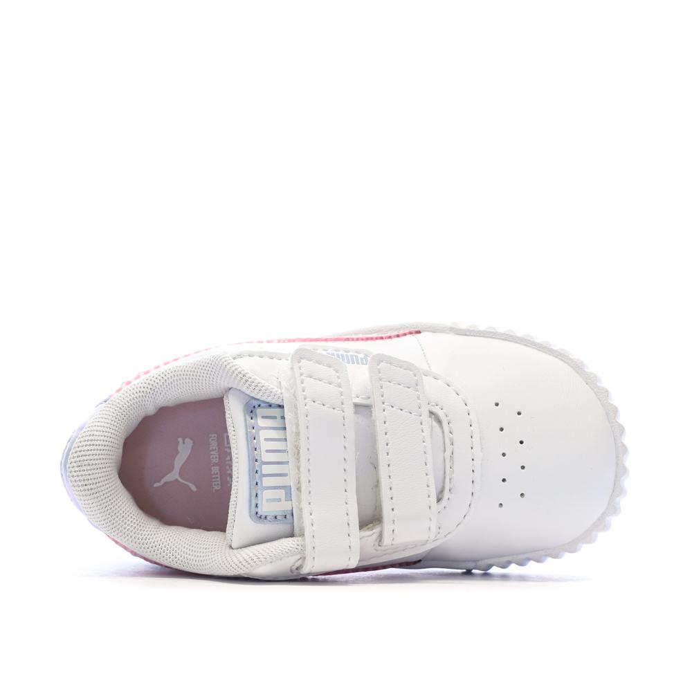 Girl's white trainers Puma Carina 3.0 Blurry Dr Photo of the Espace des Marques %store% store - view of %key%