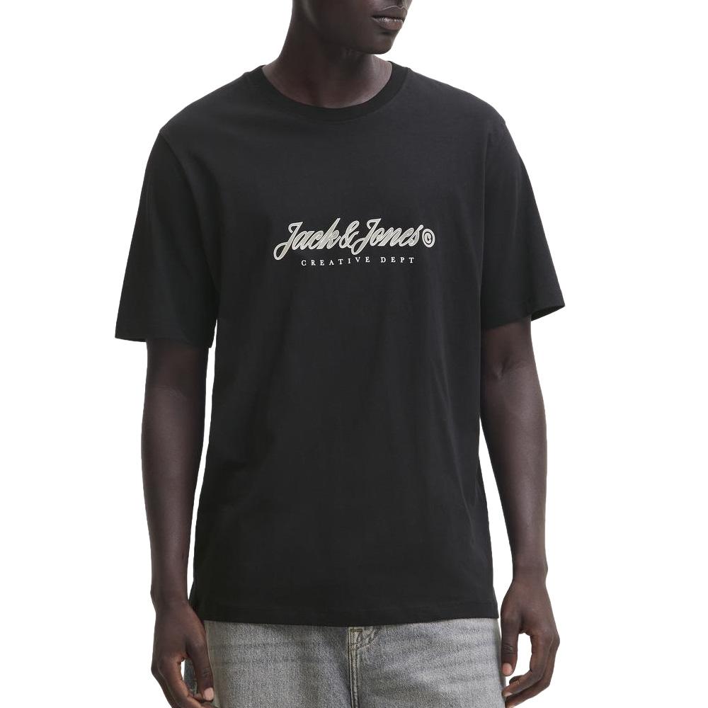 Schwarzes Herren-T-Shirt von Jack & Jones, Modell „Montauk“ günstig