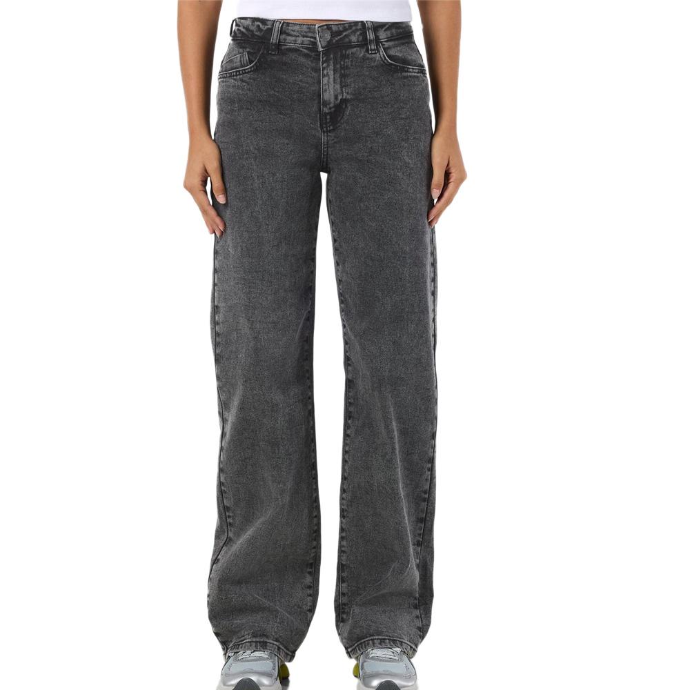 Jean Droit Gris Femme Noisy May Landa pas cher