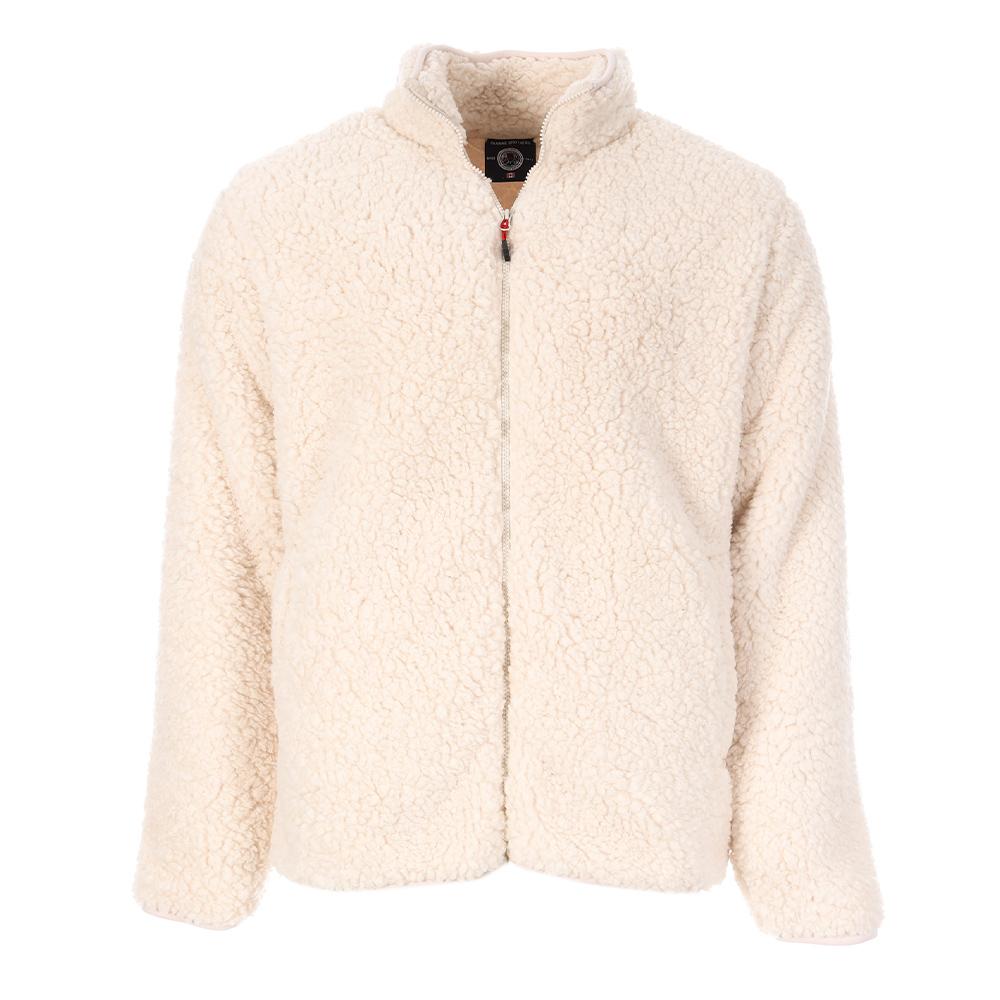 Sherpa-Jacke Ecru Mann Paname Brothers Full Zip günstig