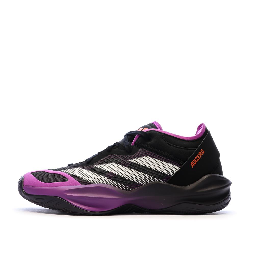 Negro/Morado Zapatillas Baloncesto Hombre Adidas Adizero barato