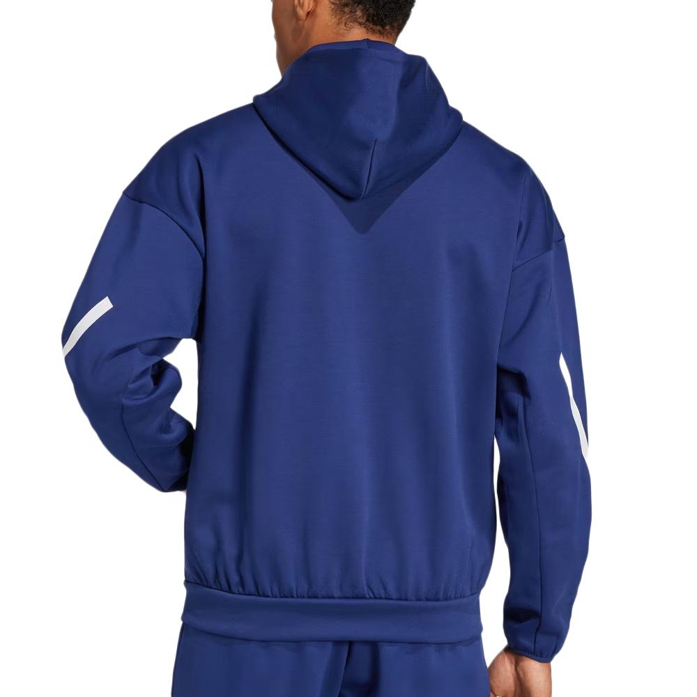 Equipe de France Rugby Veste Bleu Foncé Homme Adidas Trvl vue 2
