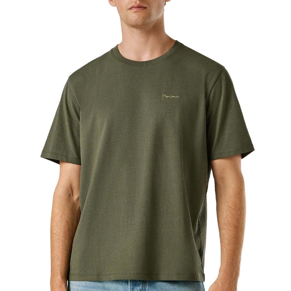 Men’s Khaki T-Shirt by Pepe Jeans – Contrast Connor affordable