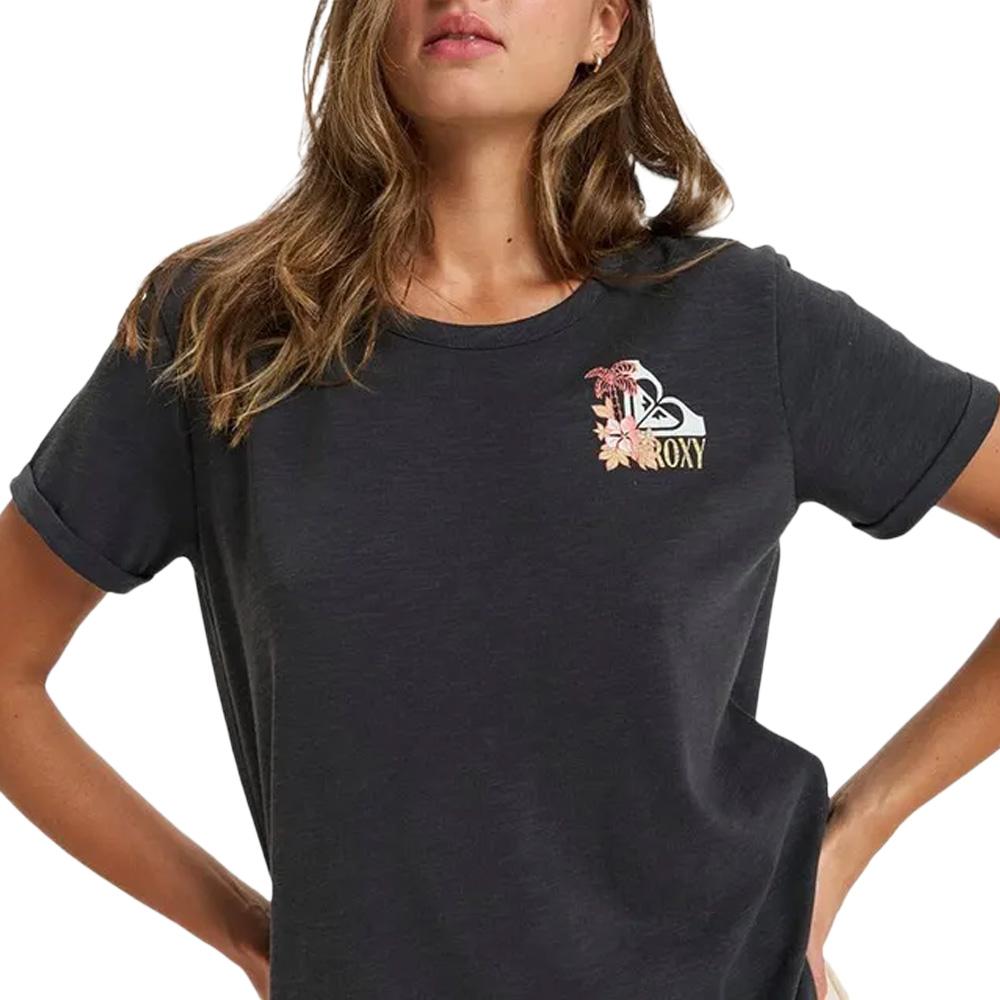 Women's black t-shirt Roxy Oceanwave affordable