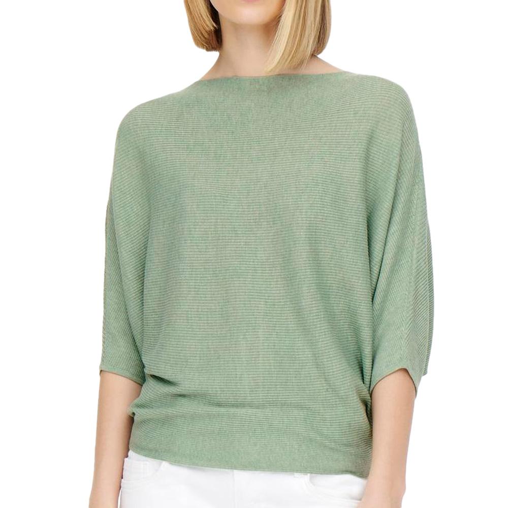 JDY New Behave Women's Light Green 3/4 Sleeve Sweater affordable