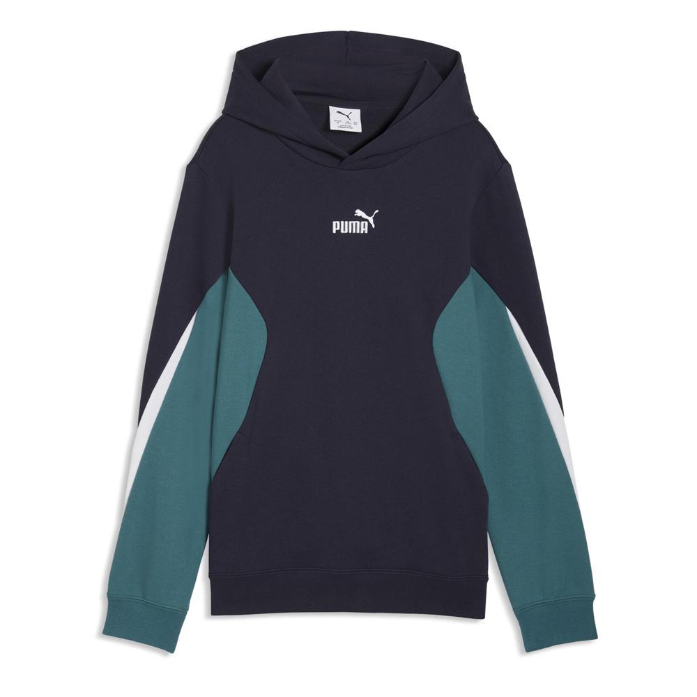 Sweat Bleu/Marine Garçon Puma Ess Block Hoodie Tr pas cher