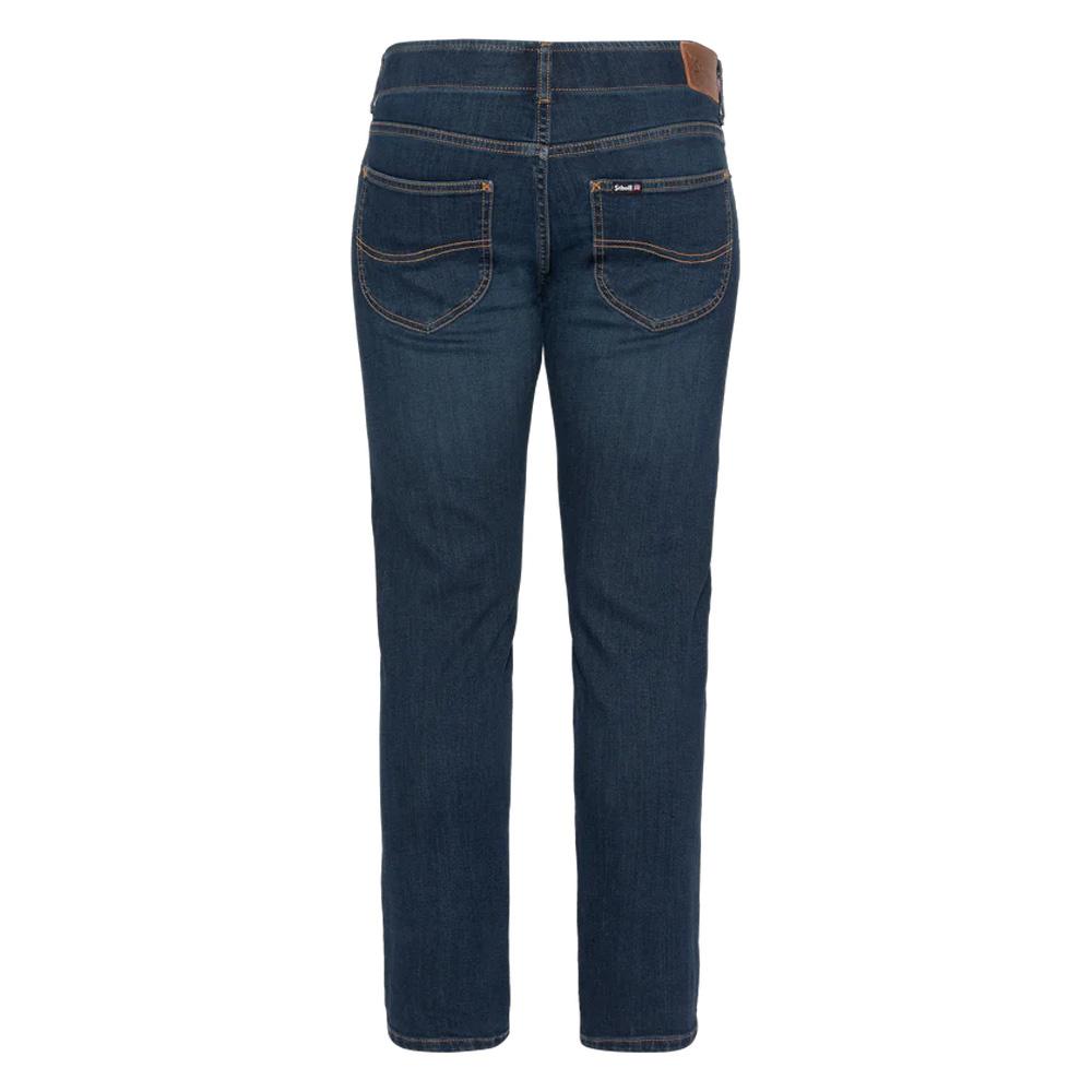 Gerade geschnittene Jeans Dunkelblau Mann Schott TRD196832 Ansicht 2