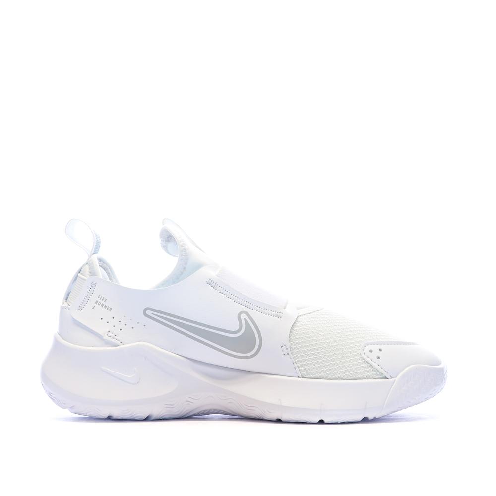 Baskets Blanches Garçon Nike Flex Runner 3 Gs vue 2