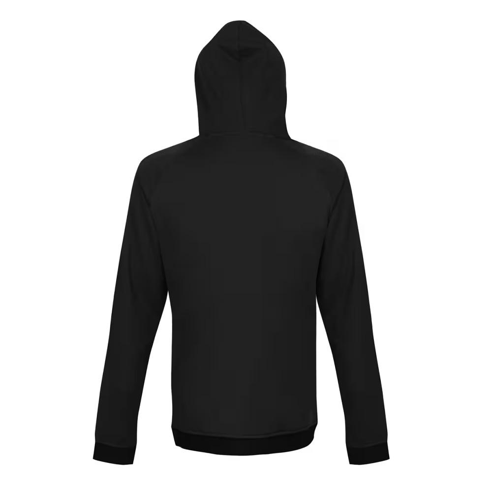 Umbro 943850 Schieferschwarze Trainingsjacke für Jungen mit Reißverschluss und Kapuze Ansicht 2
