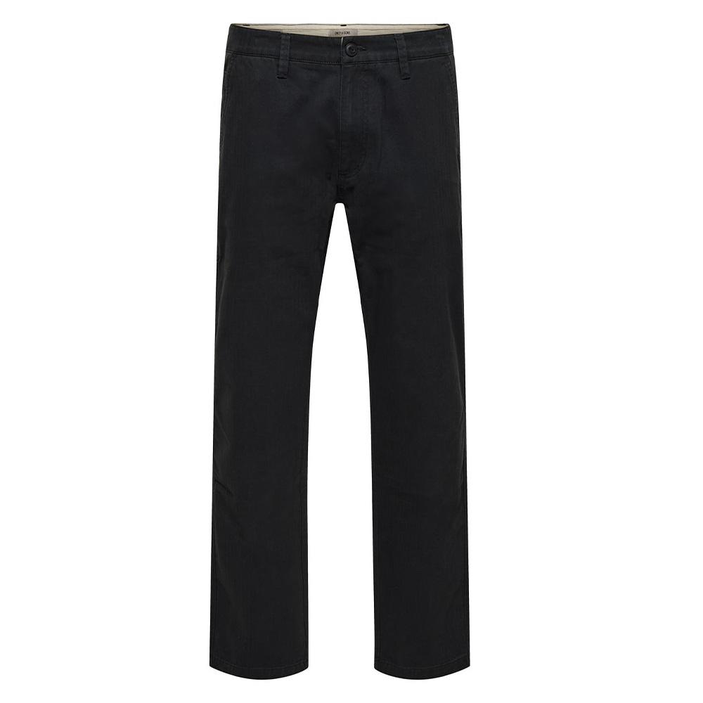 Pantalones cargo negros para hombre Only & Sons Edge barato