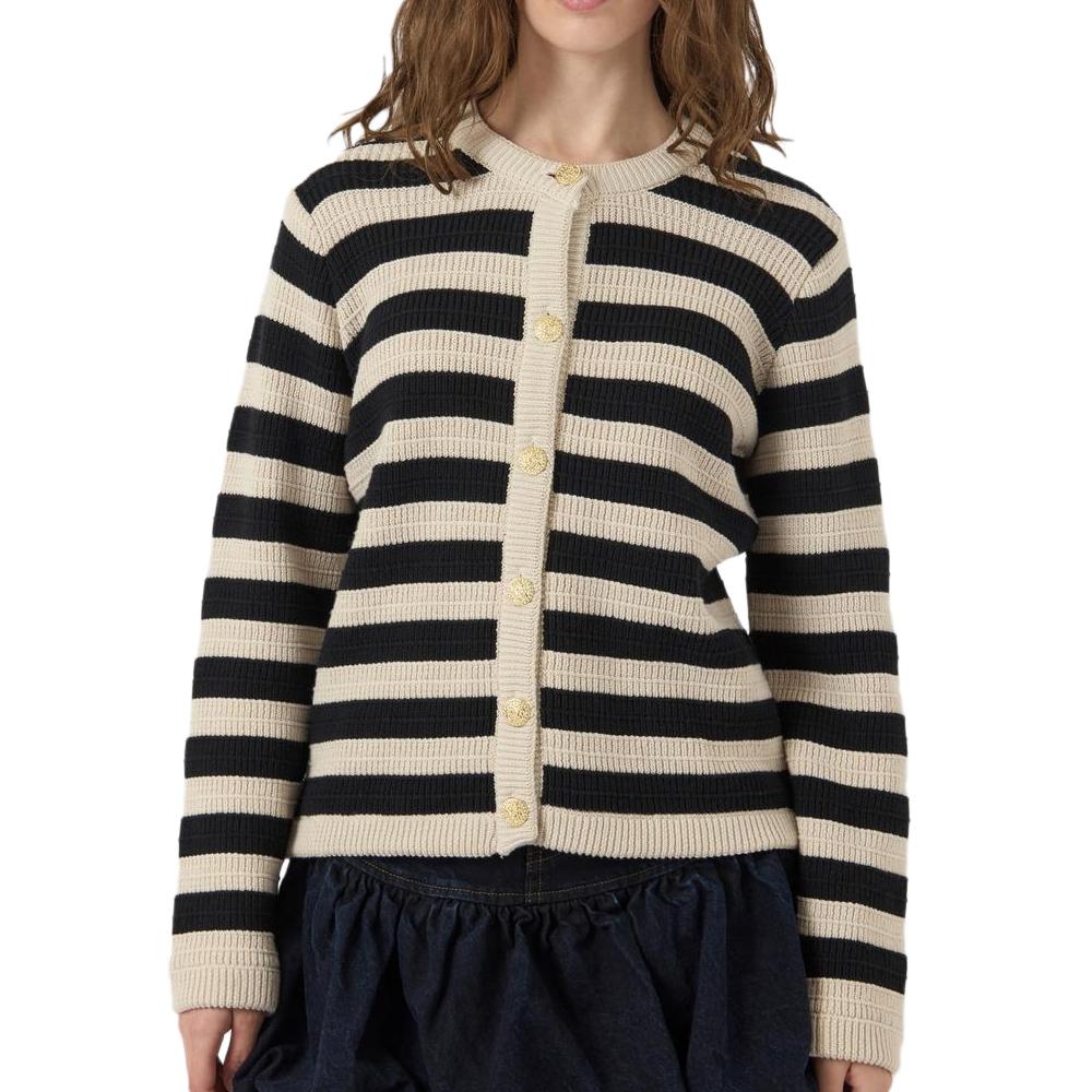 Gilet Beige/Noir Femme YAS 26037607 pas cher