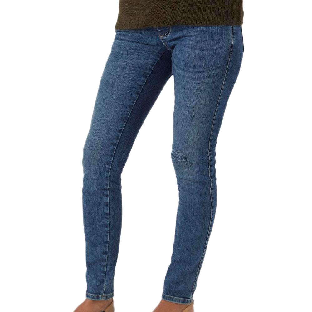 Jeans Regular Fit Bleu Femme Mamalicous Destroyed pas cher
