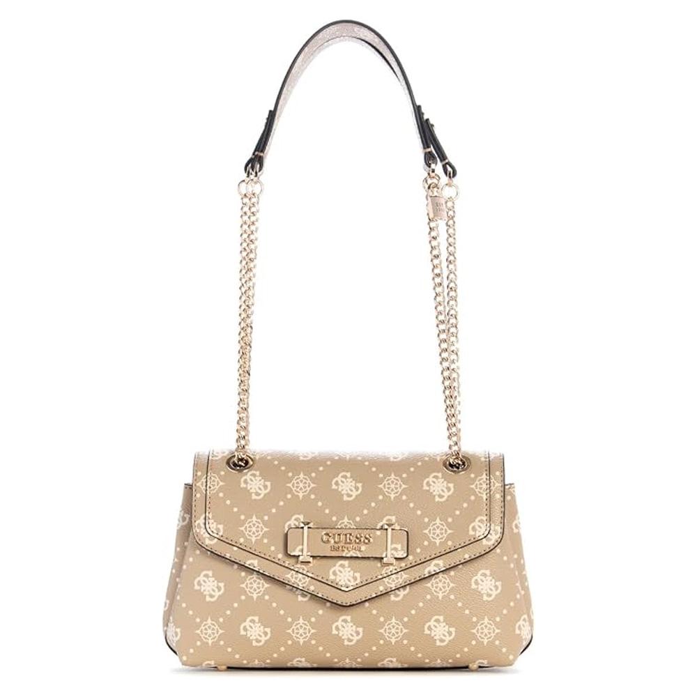 Bolso de bandolera beige para mujer Guess Silia barato