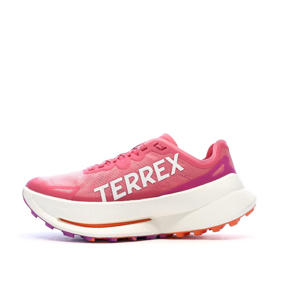 Baskets de running Rose Femme Adidas Terrex Agravic pas cher