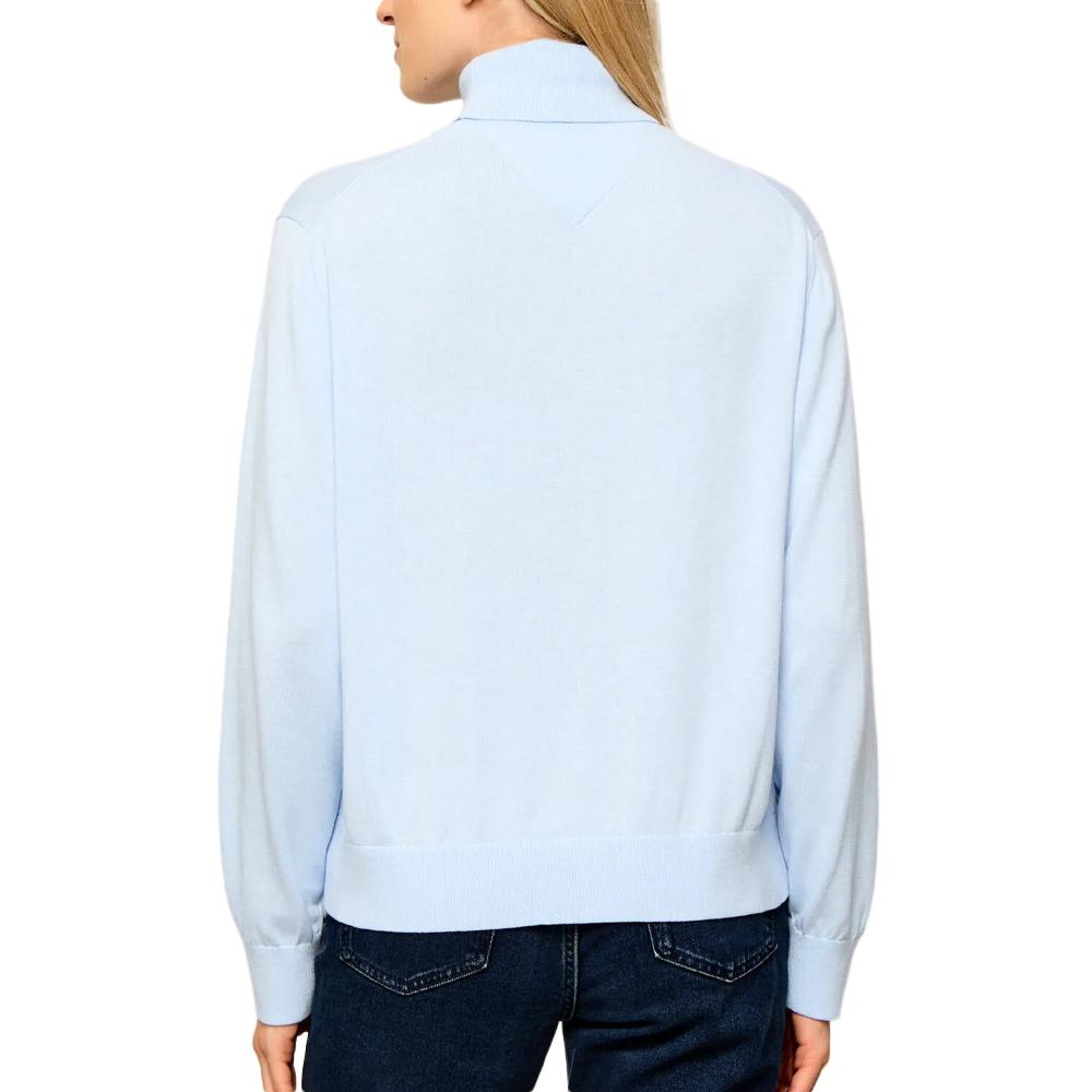 Pull Bleu Clair Femme Tommy Hilfiger Essential vue 2