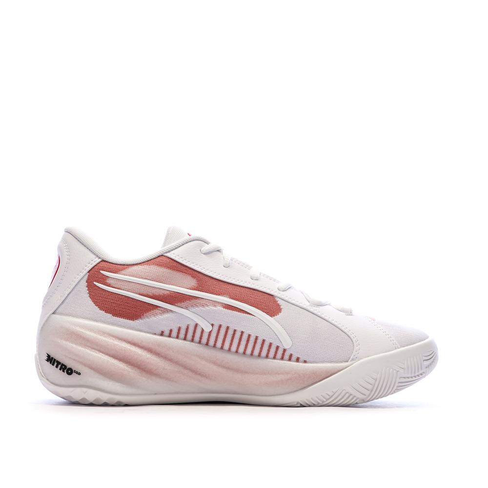 Basketballschuhe Weiß/Pink Herren Puma All-pro Nitro Ansicht 2