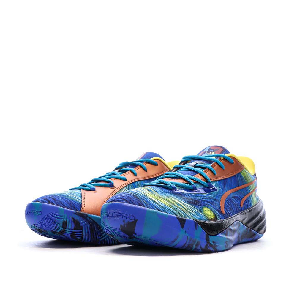 Chaussures de basketball Bleu Homme Puma All-pro Nitro vue 6