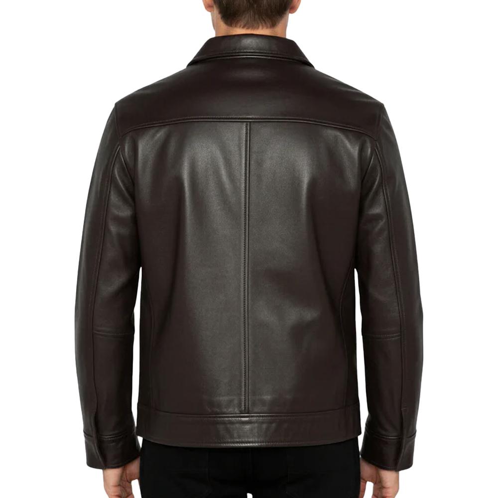Jacke Braun Mann Schott LCADAMBRO Ansicht 2