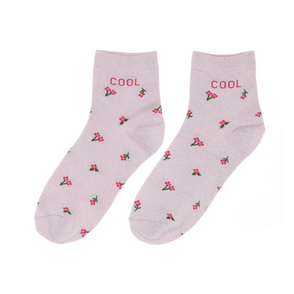 Chaussettes Rose à Fleurs Femme Stella Green Cool pas cher