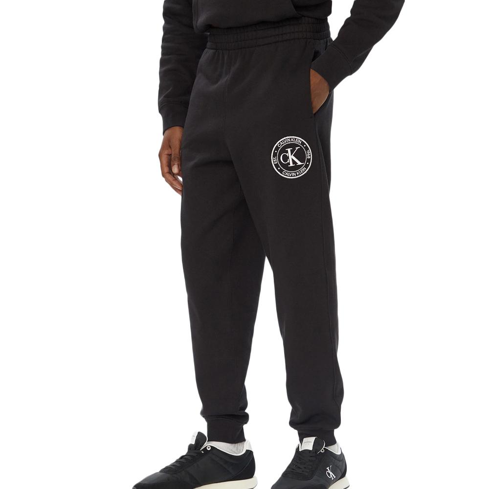 Schwarze Herren-Jogginghose von Calvin Klein Jeans Crest günstig