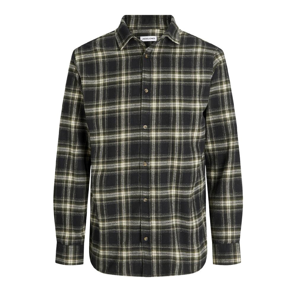 Jack & Jones Shua Boy's Black Checkered Shirt Photo of the Espace des Marques %store% store - view of %key%