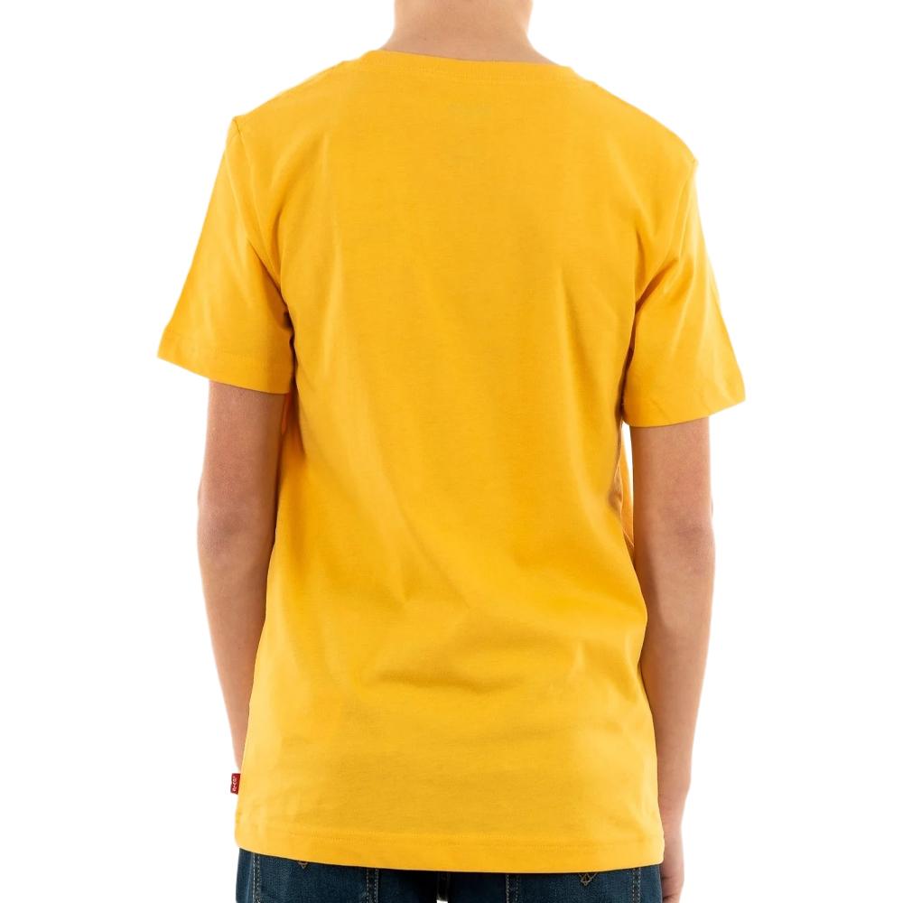 T-shirt Jaune Garçon Levi's 8E8157 vue 2