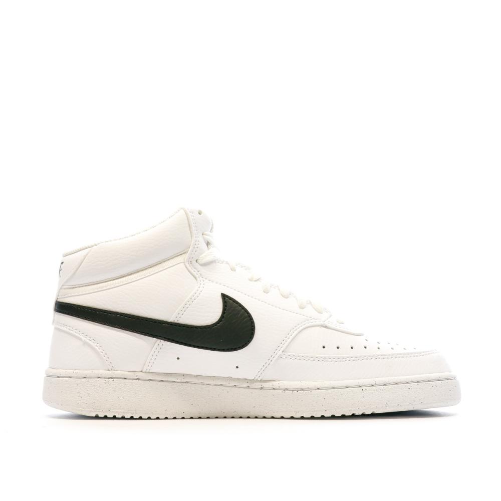 Baskets Blanche/Noir Homme Nike Court Vision Mid vue 2