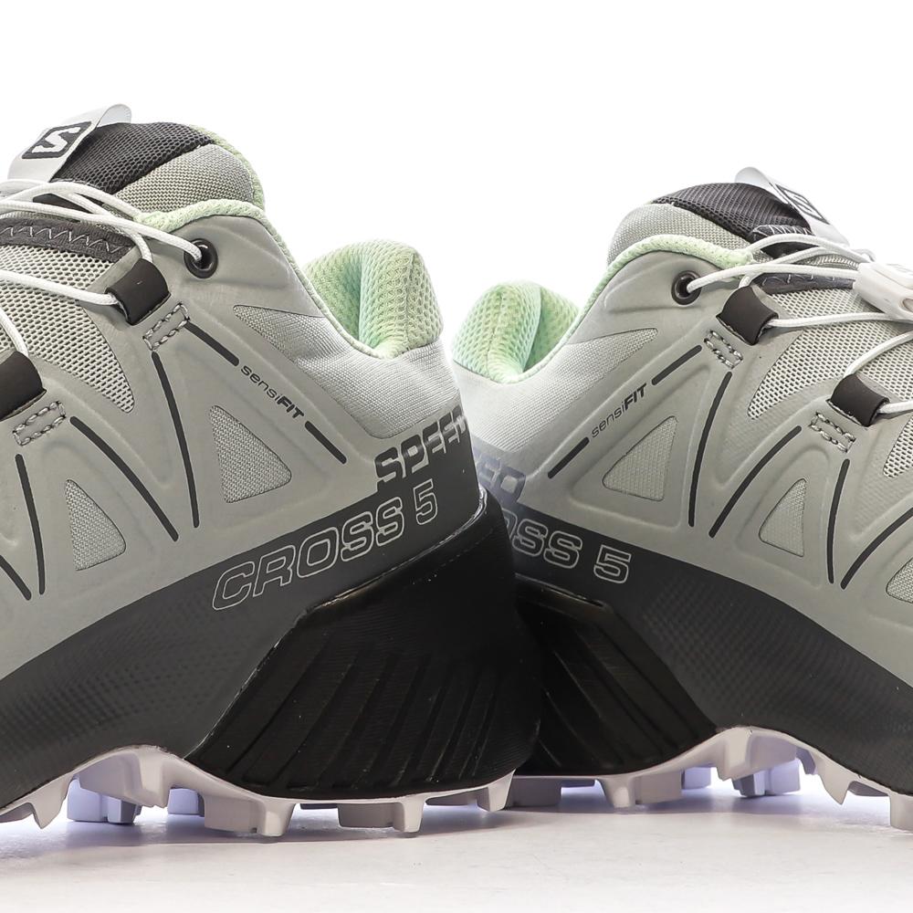Zapatillas de senderismo grises para mujer Salomon Speedcross ver 7