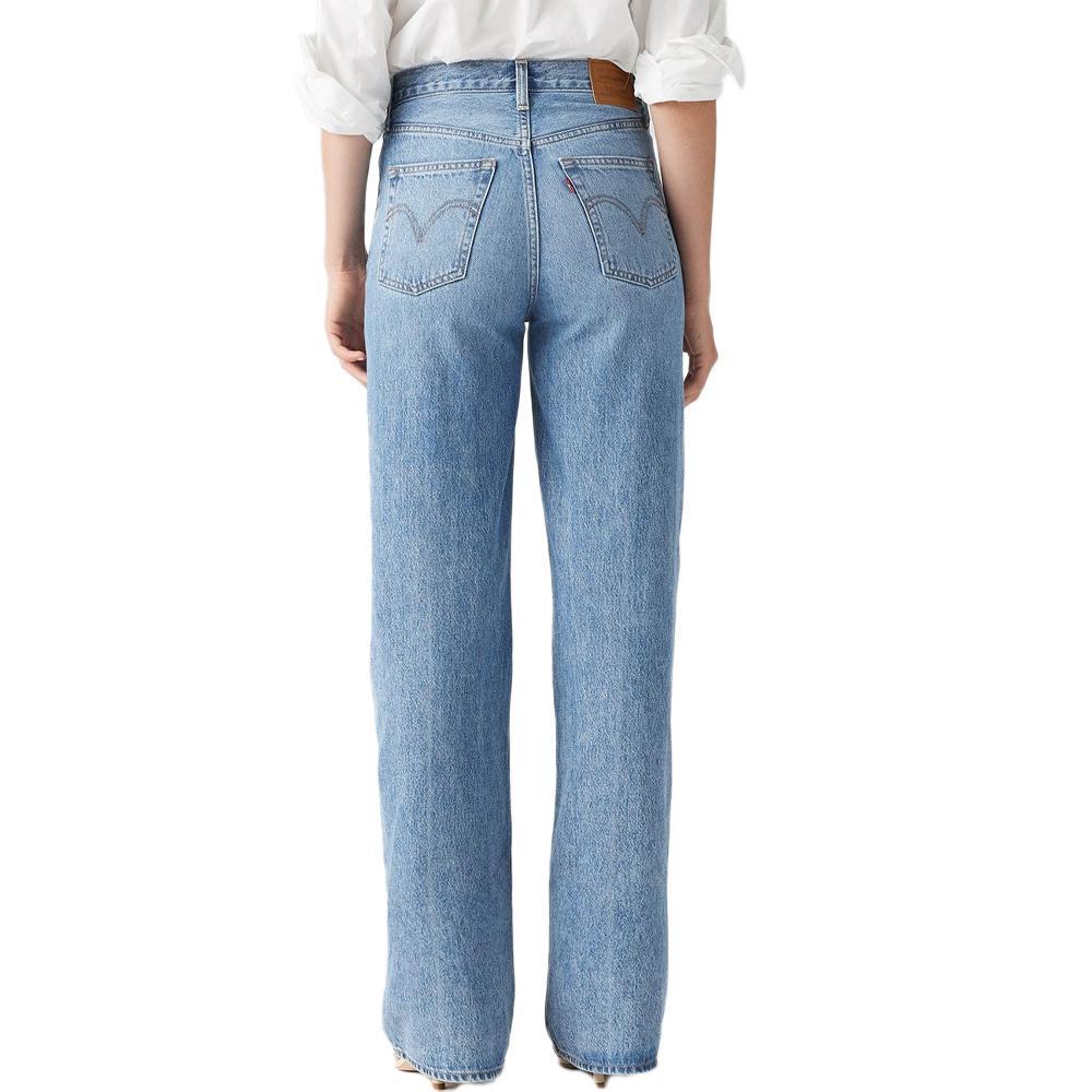 Jean Bleu Clair Femme Levi's Ribcage Wide Leg A60810 vue 2