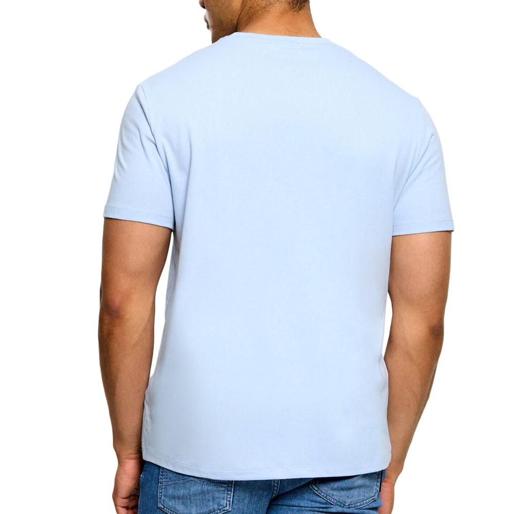 T-Shirt Bleu Clair Homme Calvin Klein Jeans Classic Monogram vue 2