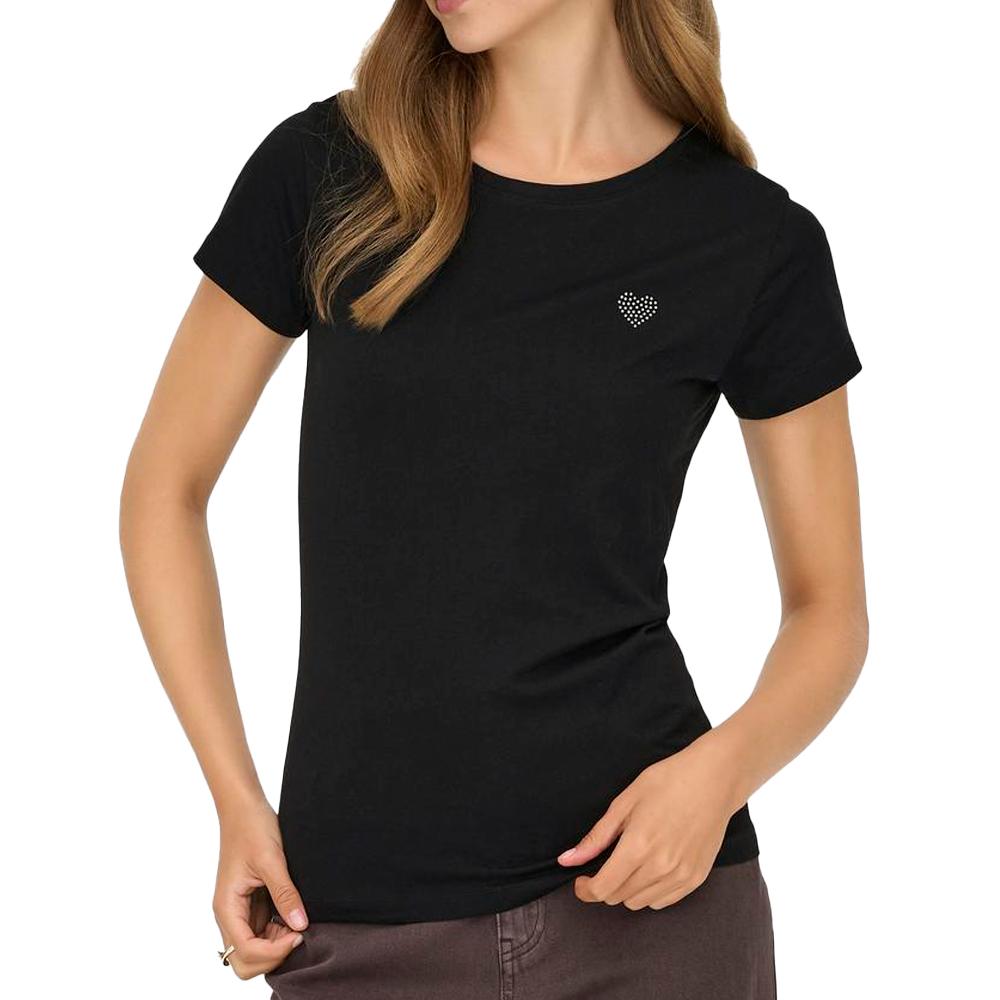 JDY Camiseta Negra Mujer Jdy Detail barato