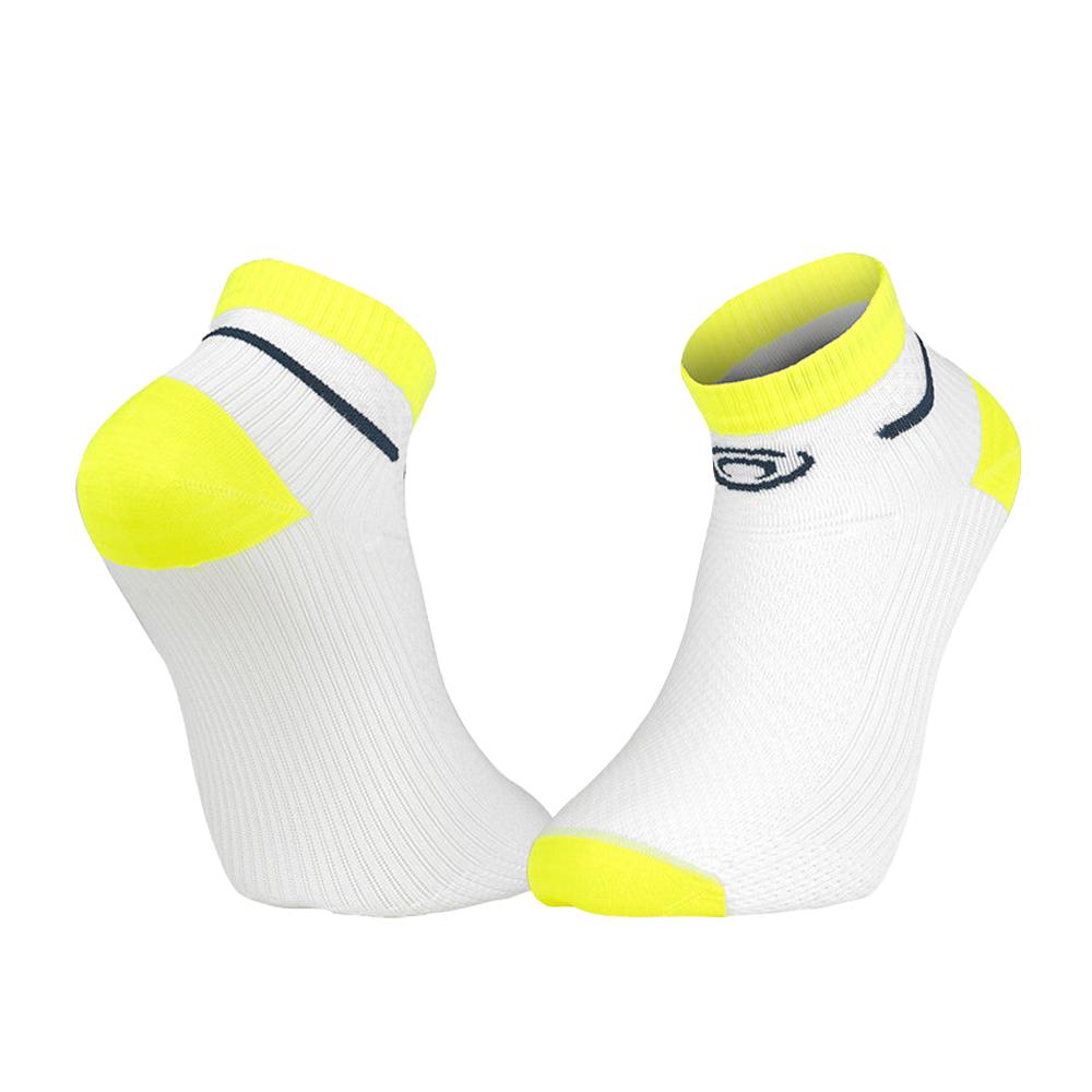 Weiß/Gelbe Herrensocken BV SPORT Light Run günstig