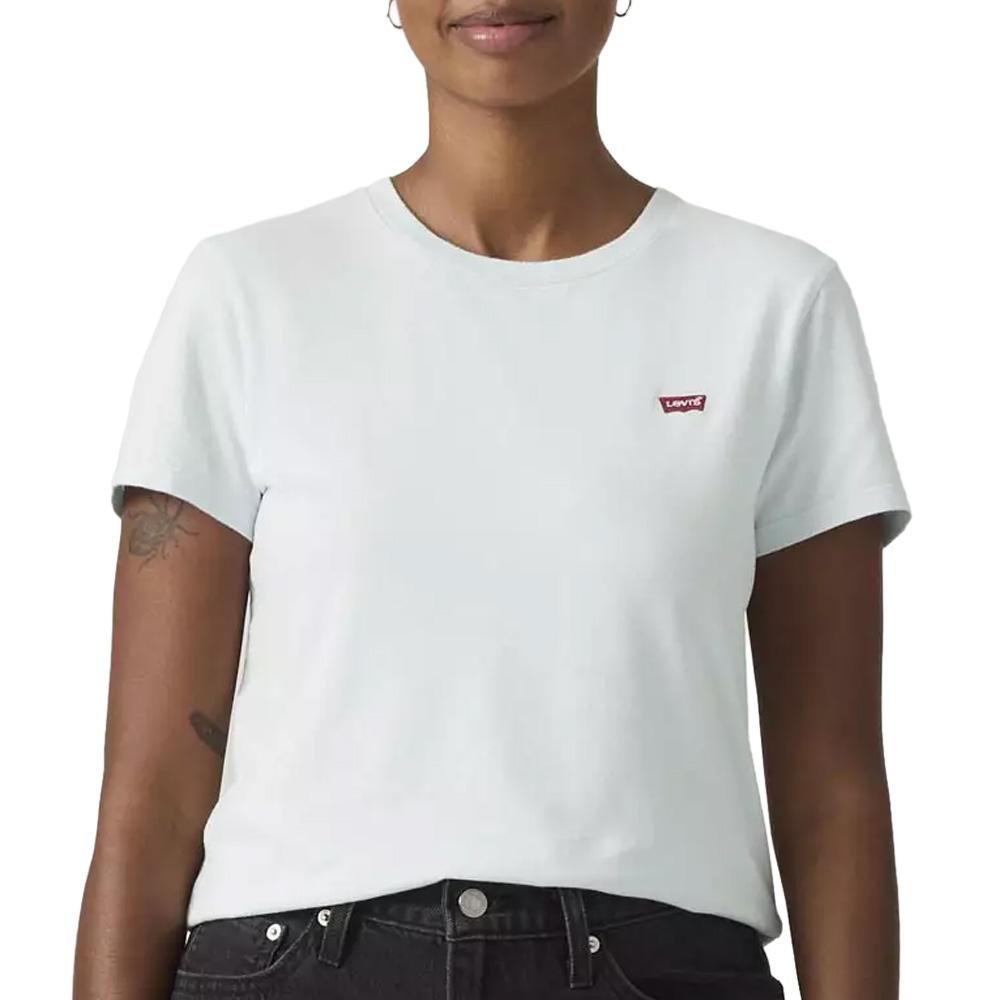 T-Shirt Bleu ciel Femme Levi's Perfect 1 pas cher