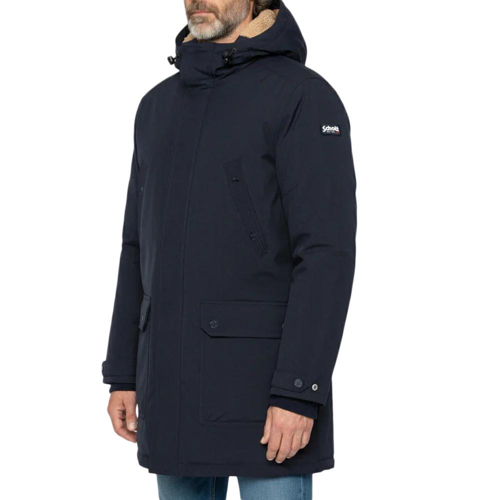 Parkas Marine Homme Schott Parka Fixe Doublee Sherpa pas cher