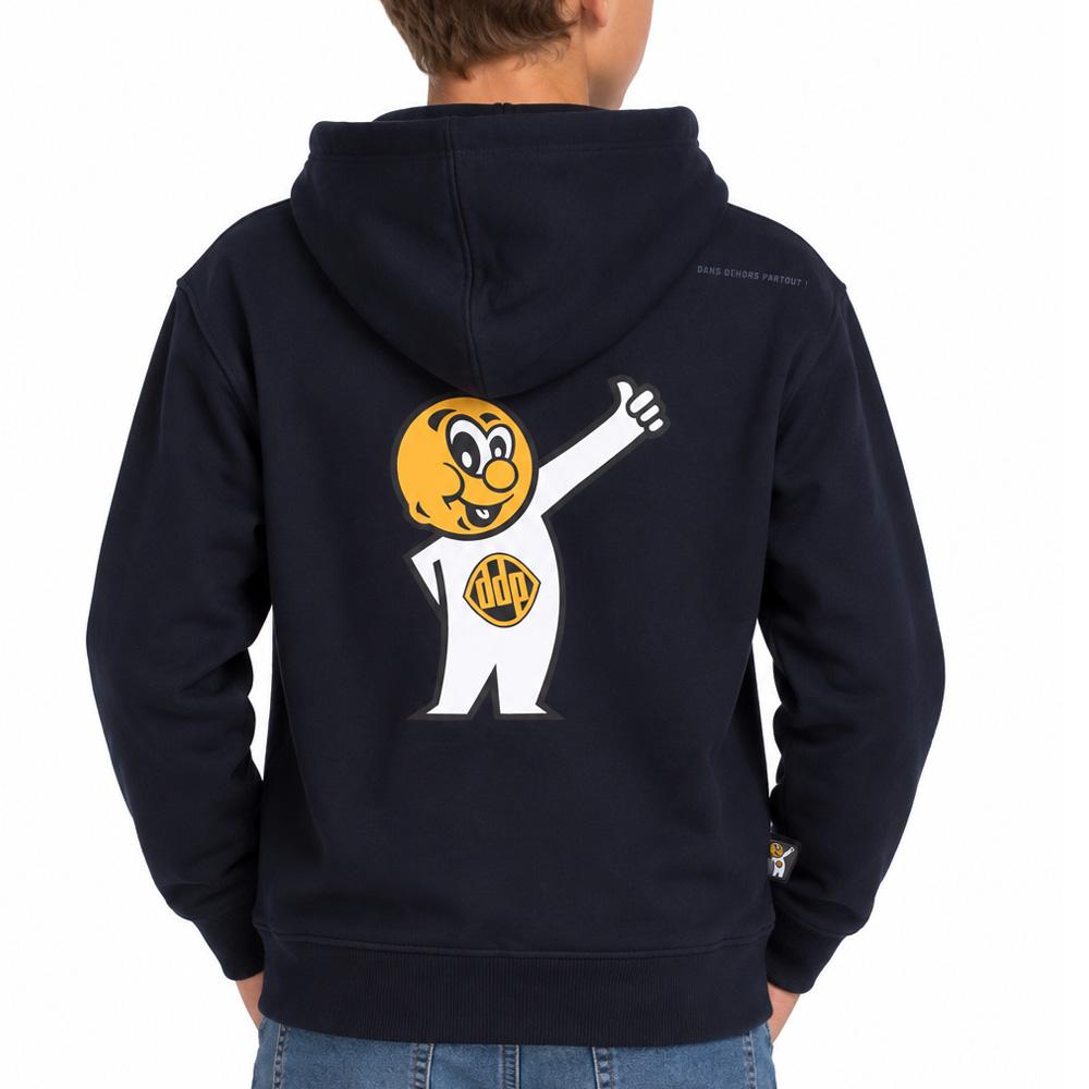 Sweatshirt Marine für Jungen DDP Hoody Ansicht 2