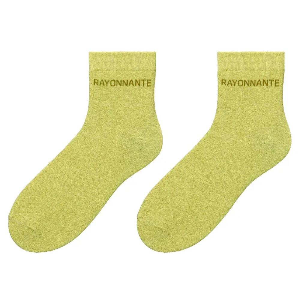 Chaussettes Jaune Femme Stella Green Rayonnante pas cher