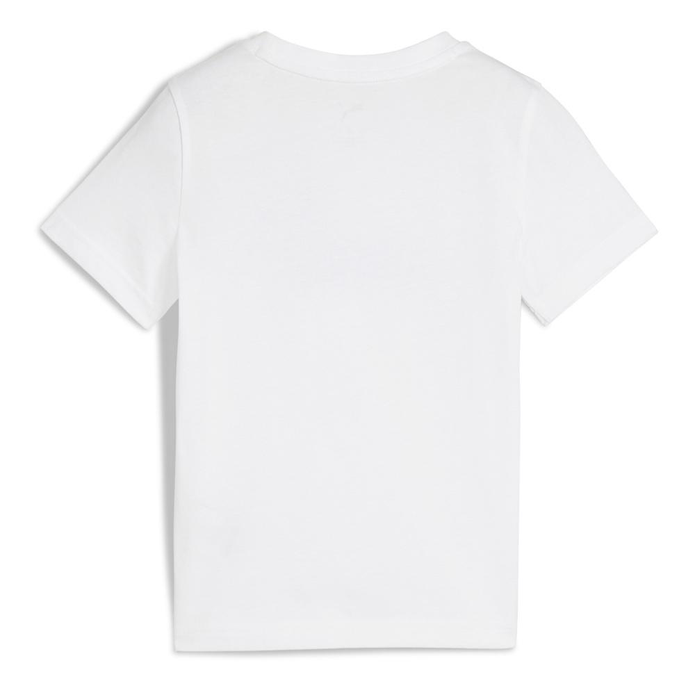 Weiß/Schwarzes Puma-T-Shirt für Jungen, Ess No. 1 Logo Ansicht 2