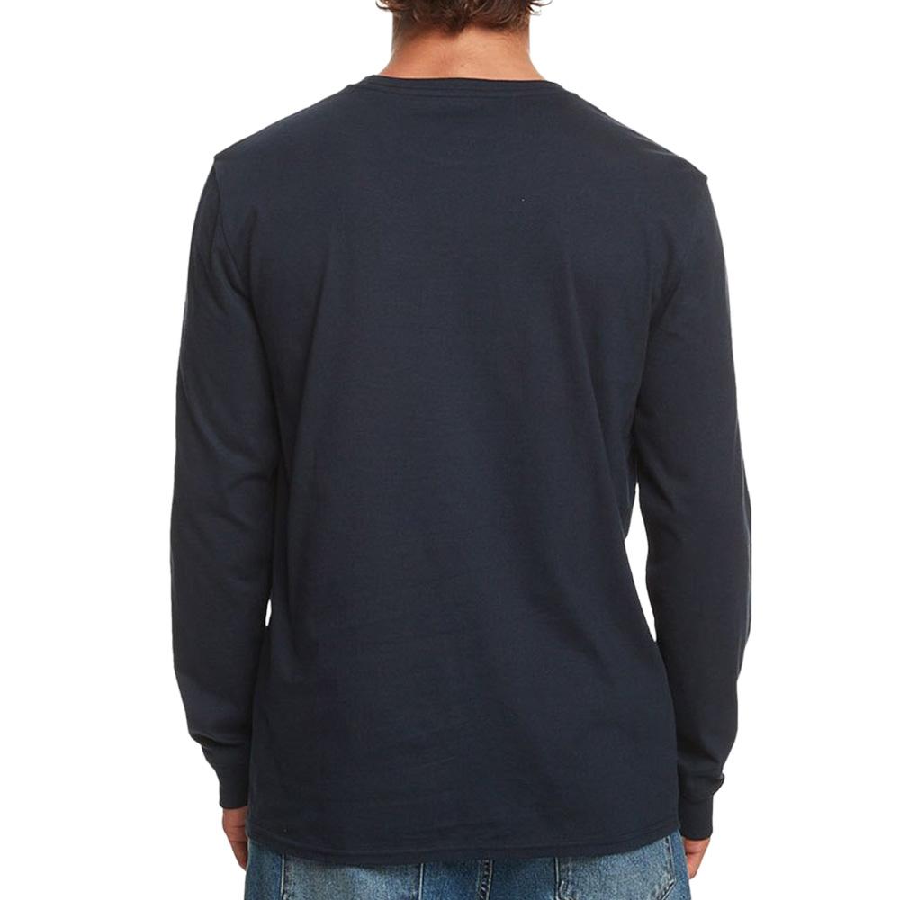 Camiseta de manga larga azul marino para hombre Quiksilver Qsrainbowls ver 2