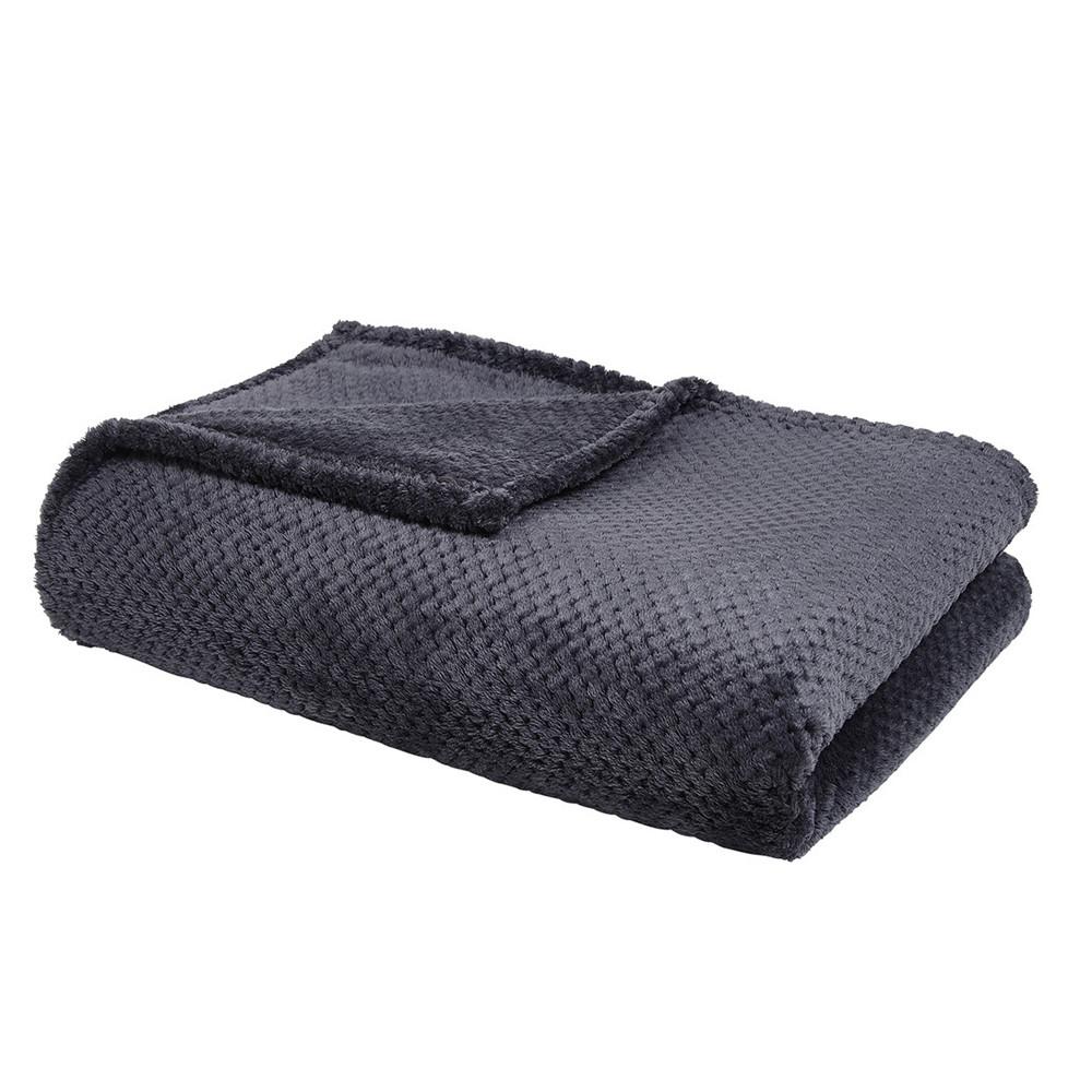 Plaid XL Noir Today 150x200 pas cher